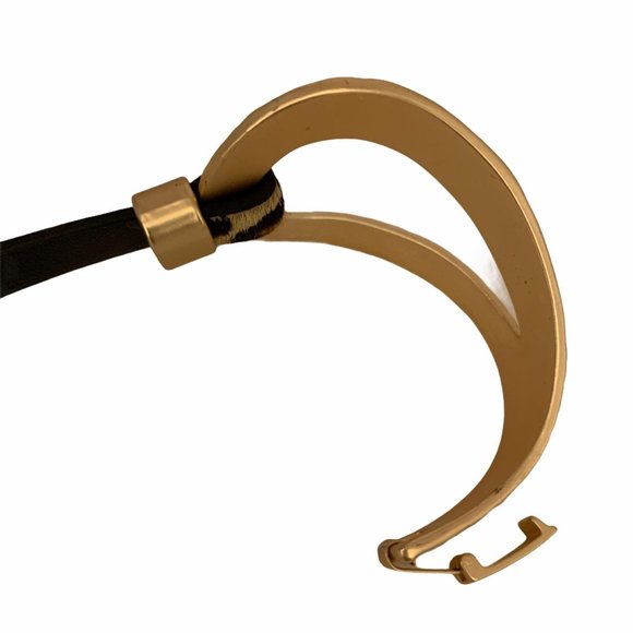 Saachi Wild Loop Hammer Metal & Leather Leopard - Picture 6 of 7